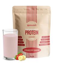 Proteína vegana em pó UpNourish Strawberry Banana 15 porções Proteína vegana em pó UpNourish Strawberry Banana 15 porções