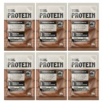 Proteína Vegetal Chocolate 21g de Proteína Vegana Kit 6 Sachê 35g Plant Power