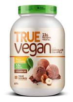 Proteina Vegetal True Vegan 837g Sabor Chocolate Com Avela