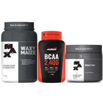 Proteina Waxy Maize 1kg + BCAA 120 Capsulas + Creatina 150g - Max Titanium