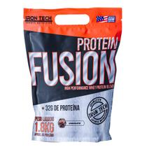 Proteina Whey Protein 1,8KG Protein Fusion Whey 3W 32g Proteina Por Dose Iron Tech Blend Proteico