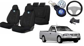 Proteja com Estilo: Capas de Tecido para Bancos Saveiro 1999-2009 + Chaveiro e Capa de Volante VW Proteja com Estilo: Capas de Tecido para Bancos Saveiro 1999-2009 + Chaveiro e Capa de Volante VW