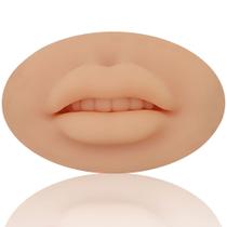 Prótese Boca Lábios Sintética Realista Silicone Maleável Para Treino Micropigmentação Labial Prótese Boca Lábios Sintética Realista Silicone Maleável Para Treino Micropigmentação Labial