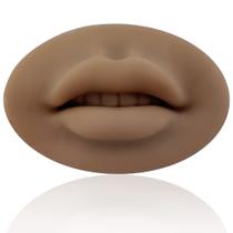 Prótese Boca Lábios Sintética Realista Silicone Maleável Para Treino Micropigmentação Labial Prótese Boca Lábios Sintética Realista Silicone Maleável Para Treino Micropigmentação Labial