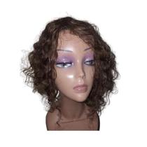 Prótese capilar de cabelo humano cacheado morena iluminada micropele 12x9 comprimento dos fios 40cm Prótese capilar de cabelo humano cacheado morena iluminada micropele 12x9 comprimento dos fios 40cm