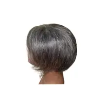 Prótese capilar frontal grisalha para pequenas falhas na parte da frente