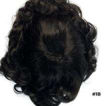 Prótese Capilar híbrida SILK 20x25 1B - Castanho Nó Duplo