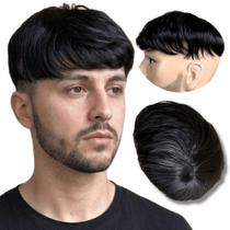 Prótese capilar masculina Topo cabeça Tic-tac 17x17 orgânica