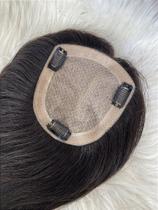 Prótese Capilar Removível de Cabelo Humano com Fake Scalp - Tamanho M