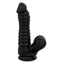 Prótese Com Texturas De Escamas E Ventosa Cor:Preto Prótese Com Texturas De Escamas E Ventosa Cor:Preto