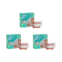 Prótese Dentária De Silicone Confortável, Conjunto Completo, Fácil De Usar, Anti-Fricção, Kit De