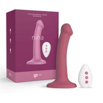 Prótese Estimulador com Ventosa e Vibração Recarregável Go Vibe Nina Rosa Prótese Estimulador com Ventosa e Vibração Recarregável Go Vibe Nina Rosa