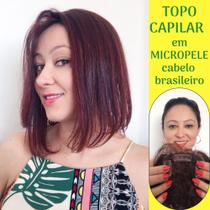 Prótese Feminina / Topo Capilar em Micropele com Presilhas Tic Tac