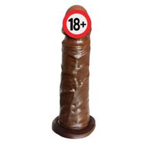 Prótese Maciça Chocolate - 15 cm x 4 cm - Quiosque Sexshop