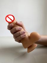 Prótese Maciça Com Escroto Ventosa 16 X 3,5Cm Sexy Fantasy Prótese Maciça Com Escroto Ventosa 16 X 3,5Cm Sexy Fantasy