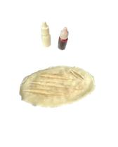 Prótese maquiagem artística 4 cortes ferida + látex +sangue