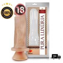 Protese Peniana Realista 17,5 X 4,4 Cm Com Ventosa Ponto G - Sexy Fanatsy Sex Shop Produtos Adultos