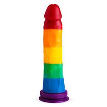 Prótese Realística Dildo Pride Colorido com Ventosa 20cm x 4,5cm