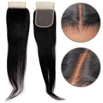 Prótese topo capilar humano 50cm preto natural lace hd 11x11