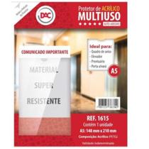 PROTETOR A5 ACRILICO CRISTAL MULTIUSO 148x210 - DAC