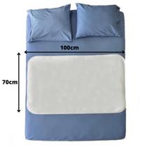 Protetor Absorvente de Colchão Lavável Geriátrico 100x70cm 1 unidade Branco