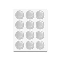 Protetor Adesivo 15mm Eva Transparente Redonda com 12 Peças - Bemfixa Protetor Adesivo 15mm Eva Transparente Redonda com 12 Peças - Bemfixa