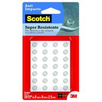 Protetor adesivo anti-impacto redondo 8 mm com 28 unidades - 3M - 3M Protetor adesivo anti-impacto redondo 8 mm com 28 unidades - 3M - 3M