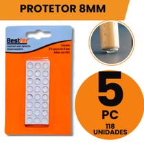 Protetor Adesivo Anti-Impacto redondo 8mm PVC Transparente - Protetor Adesivo Anti-Impacto redondo 8mm PVC Transparente -