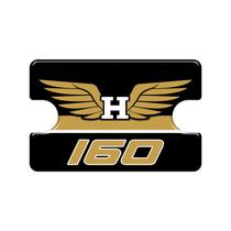 Protetor Adesivo Burrinho Freio Moto H 160 Resinado 3D dourado Protetor Adesivo Burrinho Freio Moto H 160 Resinado 3D dourado