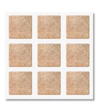 Protetor Adesivo de Feltro Quadrado Marrom 30 x 30mm 9 Und Protetor Adesivo de Feltro Quadrado Marrom 30 x 30mm 9 Und