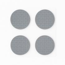 Protetor Adesivo EVA Anti Impacto Redondo 4cm Diametro Para Móveis Cadeiras Pé Mesa Cama 8 Unidades