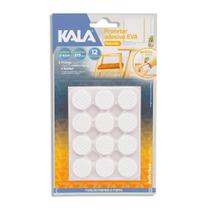 Protetor Adesivo Eva Kala Branco Redondo 19mm 12 Peças Protetor Adesivo Eva Kala Branco Redondo 19mm 12 Peças