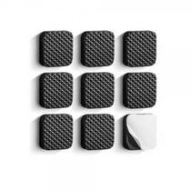 Protetor adesivo eva quadrado 3,0cm 18 peças preto bestfer