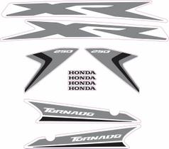 Protetor Adesivo Kit Moto Xr 250 Tornado 2018 Honda Cinza