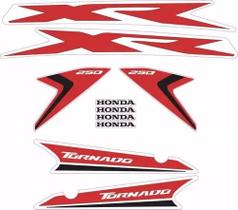 Protetor Adesivo Kit Moto Xr 250 Tornado 2018 Honda Vermelho