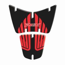 Protetor Adesivo Resinado Frontal Pcx Preto e Vermelho Protetor Adesivo Resinado Frontal Pcx Preto e Vermelho