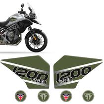 Protetor Adesivos Triumph Tiger 1200 Lateral E Logos Verde