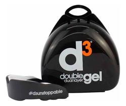 Protetor Adulto Bucal D3 Tape Dupla Camada Gel Com Estojo Preto