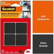 Protetor ANTI Deslizante Quadrado GG 38MM X 38MM X 3,5MM com 4 SCOTCH 3M