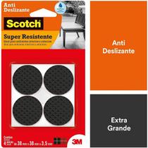 Protetor ANTI Deslizante Redondo GG 38MM X 38MM X 3,5MM com 4 SCOTCH 3M Protetor ANTI Deslizante Redondo GG 38MM X 38MM X 3,5MM com 4 SCOTCH 3M