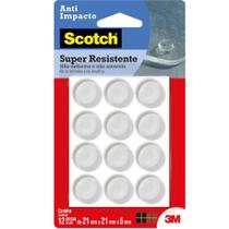 Protetor ANTI-IMPACTO 3M SCOTCH Redondo GG Transparente com 12 Unidades