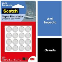 Protetor ANTI-IMPACTO 3M SCOTCH Redondo Grande 16 Unidades