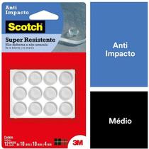 Protetor ANTI-IMPACTO 3M SCOTCH Redondo Medio 12 Unidades