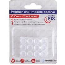 Protetor Anti-Impacto Adesivo Redondo Ø 10mm c/ 12 unidades Pratic Fix 1341