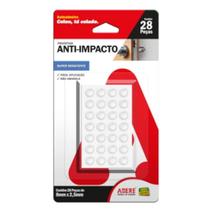 Protetor Anti-impacto Circular Transp Adere P 28pcs 8,0x2,5cm Protetor Anti-impacto Circular Transp Adere P 28pcs 8,0x2,5cm