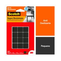 Protetor Antideslizante 3M Scotch Quadrado Preto Pequeno