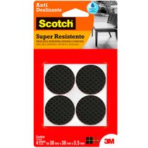 Protetor Antideslizante 3M Scotch Redondo Preto Extra Grande Protetor Antideslizante 3M Scotch Redondo Preto Extra Grande