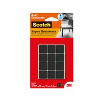 Protetor Antideslizante Quadrado Pequeno Com 12 Unidades Scotch - 3m