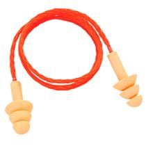 Protetor auditivo de silicone tipo plug com cordão Protetor auditivo de silicone tipo plug com cordão