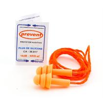 Protetor Auditivo Tipo Plug Silicone 16db 100 un. CA 36817 Prevent